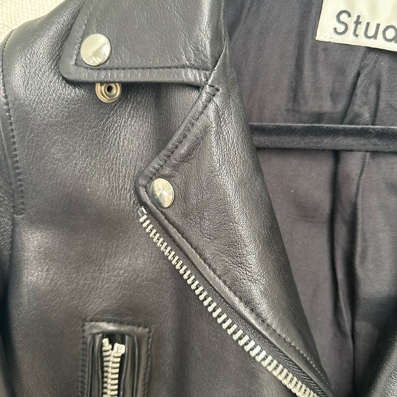 ACNE STUDIOS Leather biker jacket size36 - Picture 5 of 16